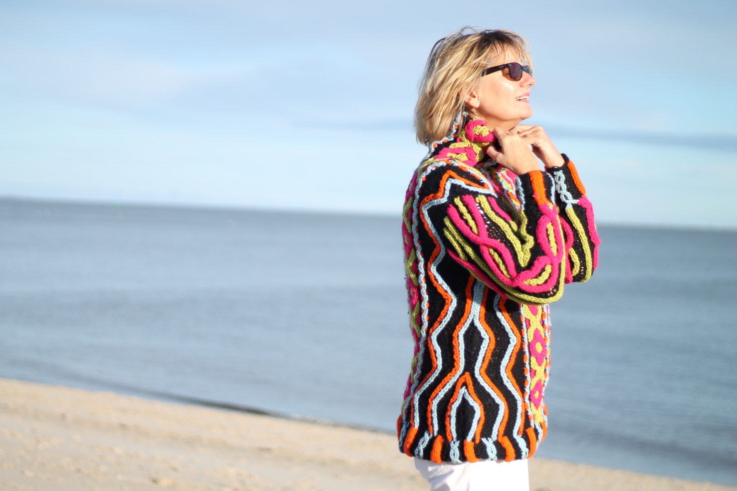 Pullover mit Neonfarben Christian Lacroix auf Sylt