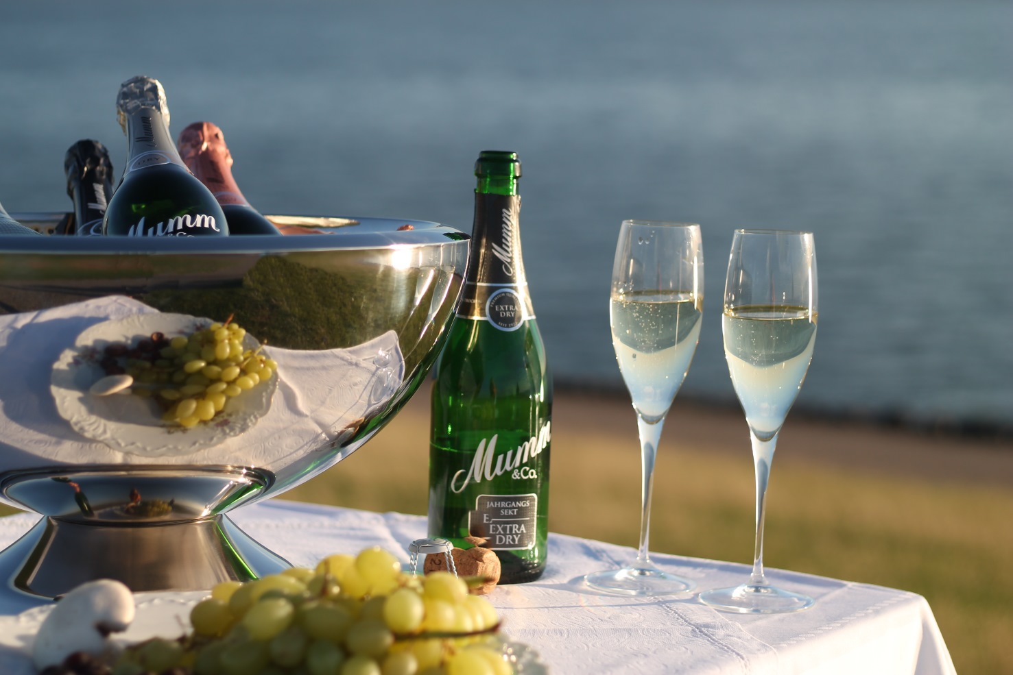 mumm sekt sektkuehler meer nordsee deich #mummhaben