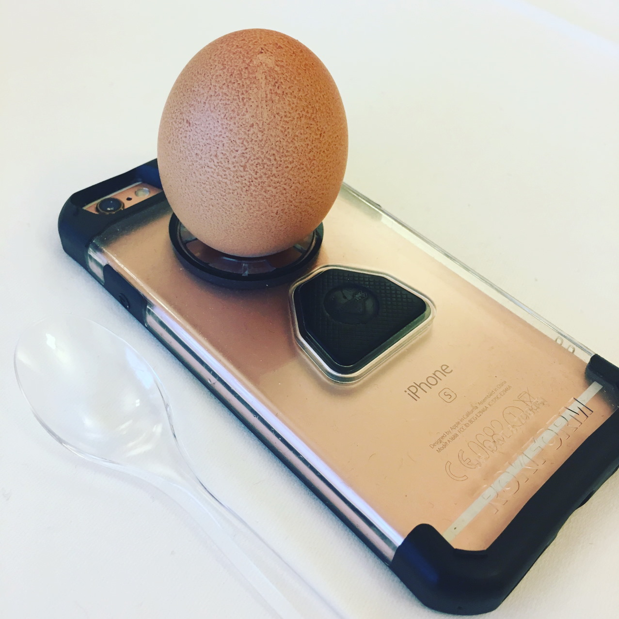 apple iphone mit rokform und ei